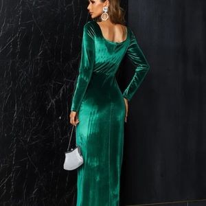 Beautiful green evening gown